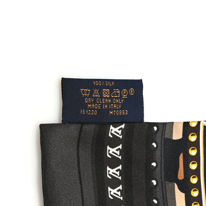 Louis Vuitton Silk Monogram LV World Bandeau Brown 4 of 4