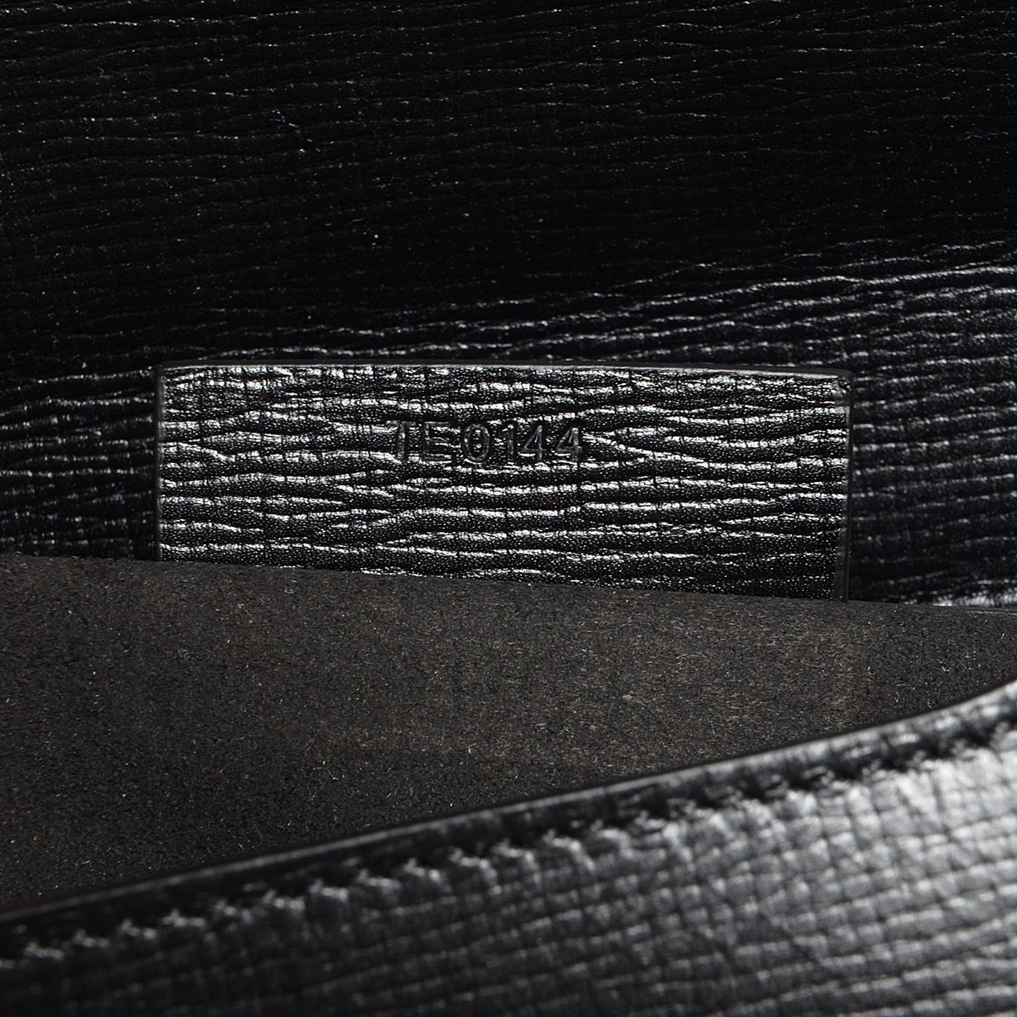 Textured Calfskin Medium Pandora Box Crossbody Bag Black