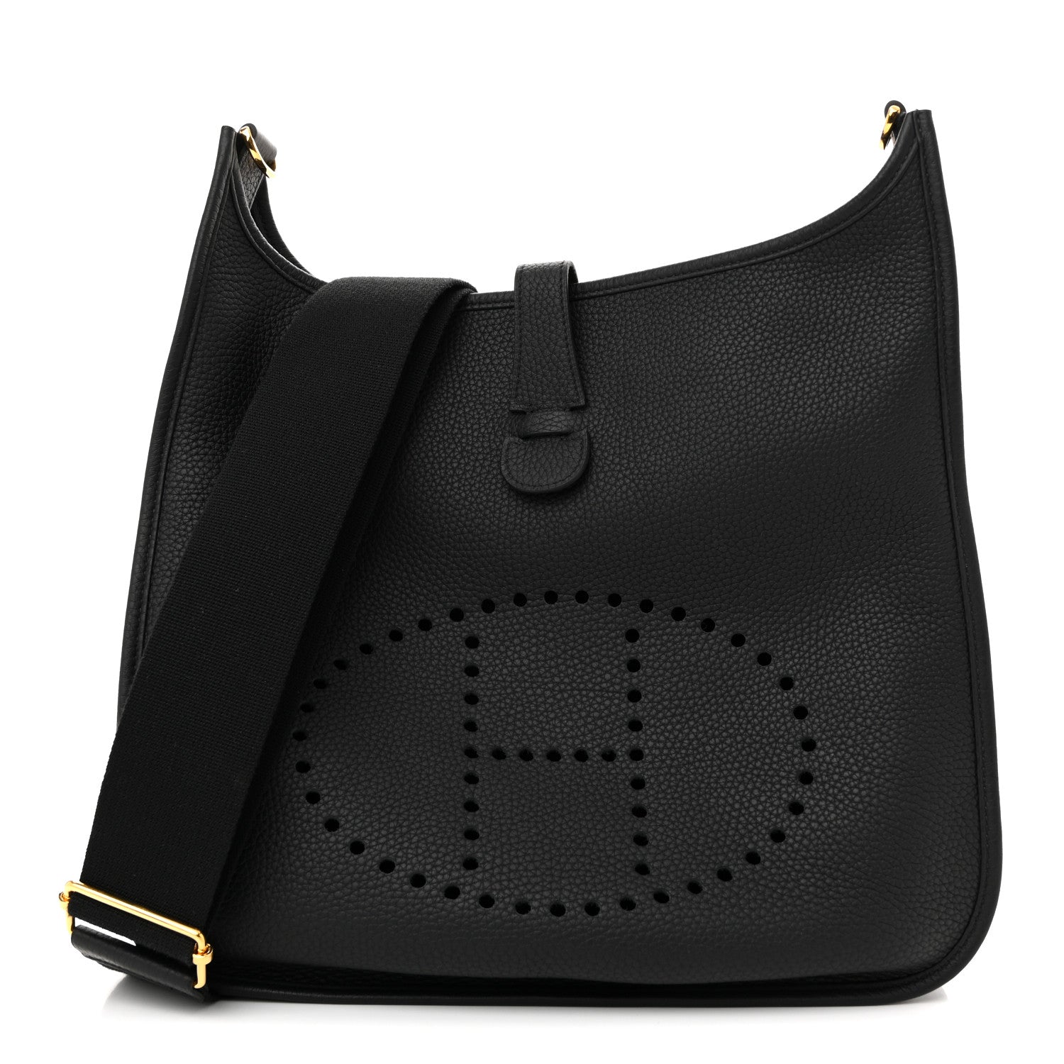 Hermes Taurillon Clemence Evelyne III GM Black 1 of 12