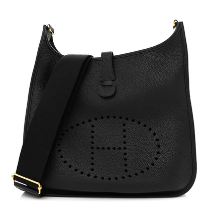 Hermes Taurillon Clemence Evelyne III GM Black 1 of 12