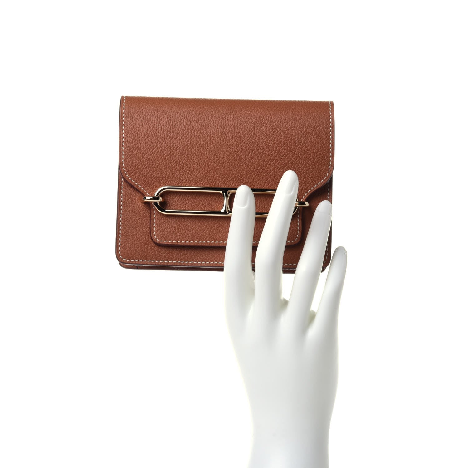 Hermes Evercolor Roulis Slim Wallet Gold 3 of 11