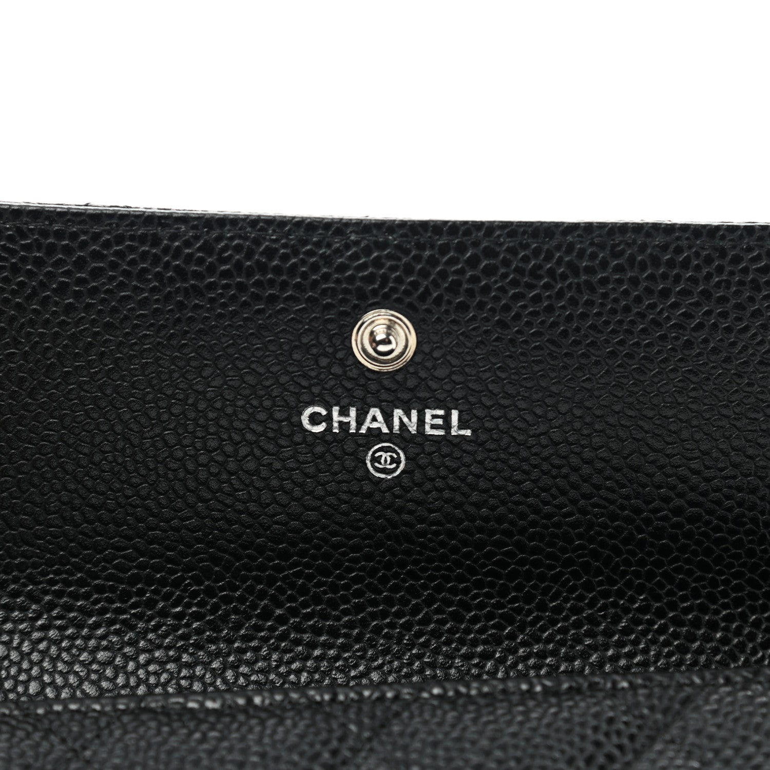 Chanel Caviar Quilted Large Gusset Flap Wallet Black 6 of 8