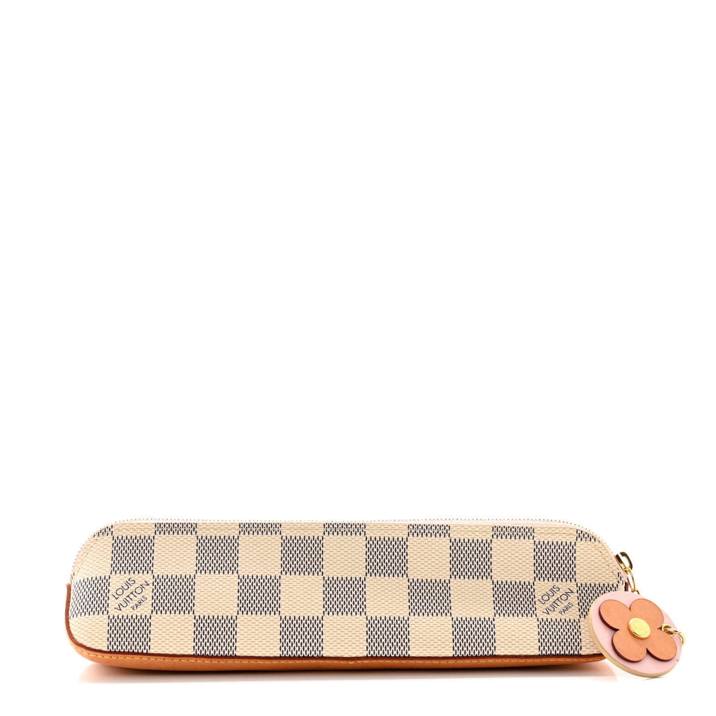 Damier Azur Elizabeth Pencil Pouch Rose Ballerine