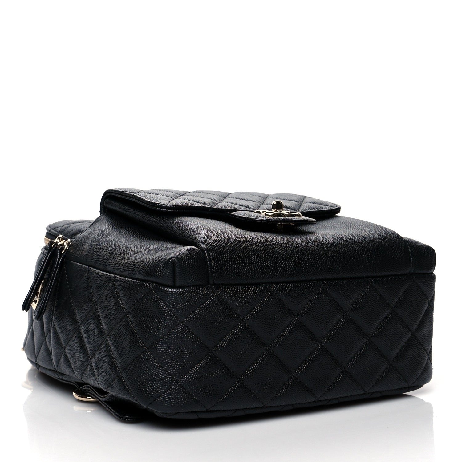 Chanel Caviar Quilted Medium Zip Around Backpack Black 4 of 10