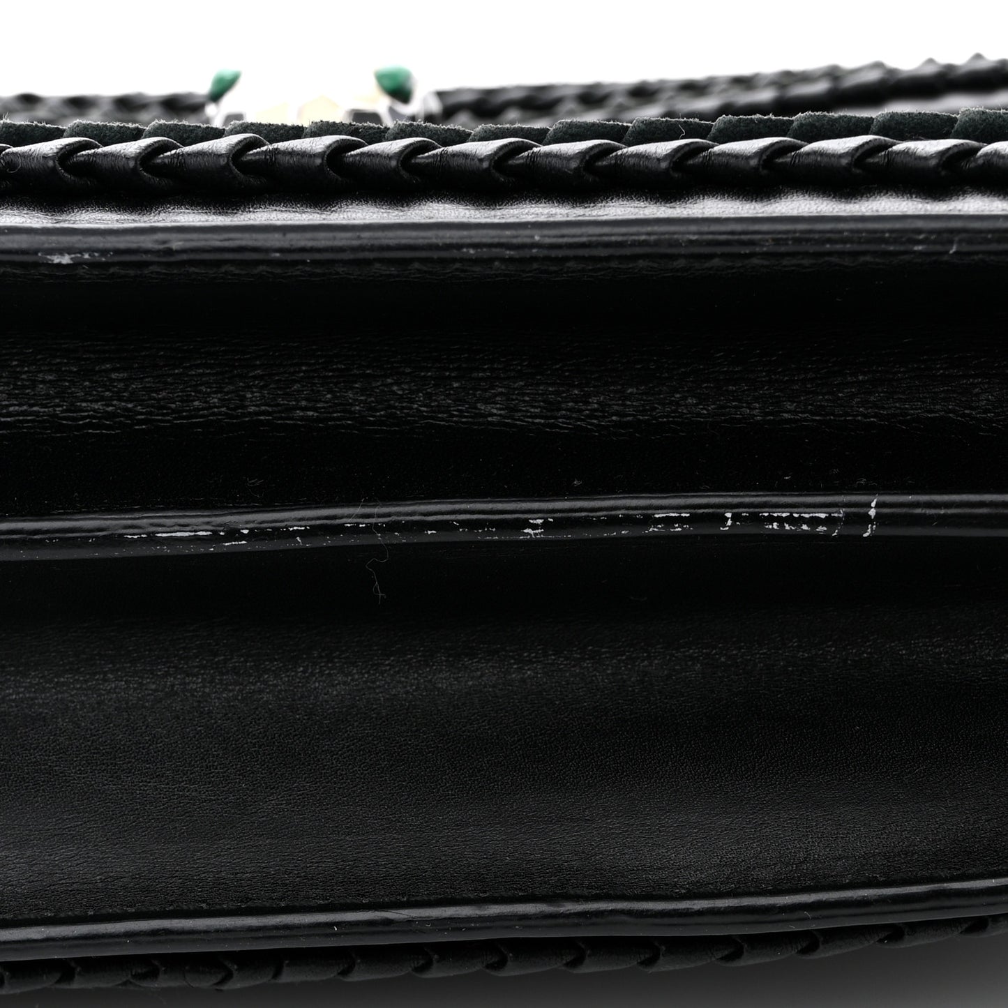 Calfskin Plisse Serpenti Forever Crossbody Bag Black