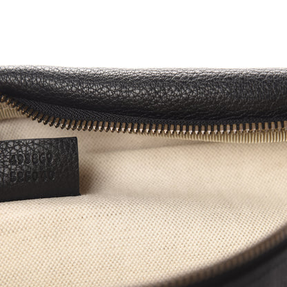 Gucci Grained Calfskin Logo Belt Bag Black 9 of 11