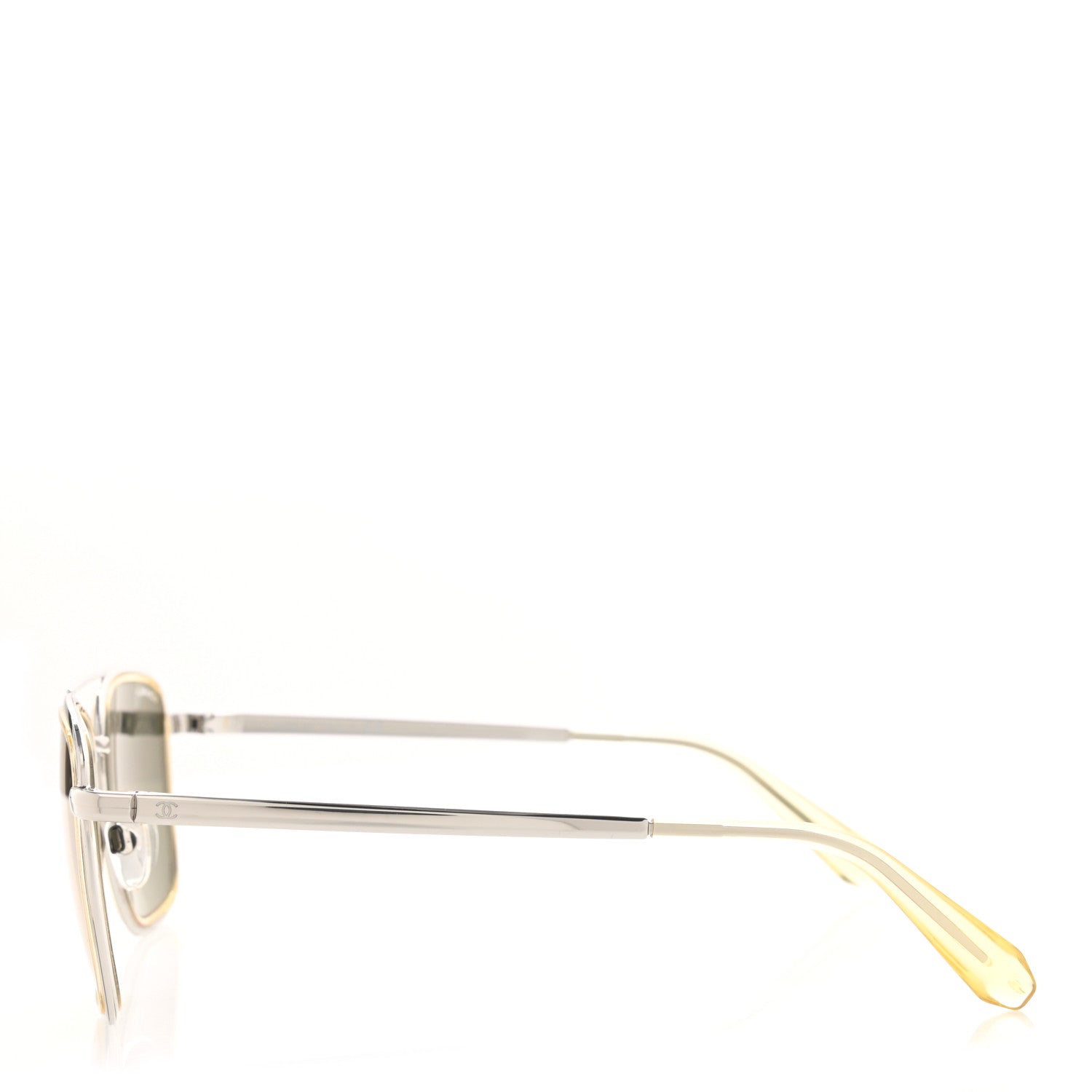 Chanel Metal Pilot Sunglasses 4241 Gold 3 of 9