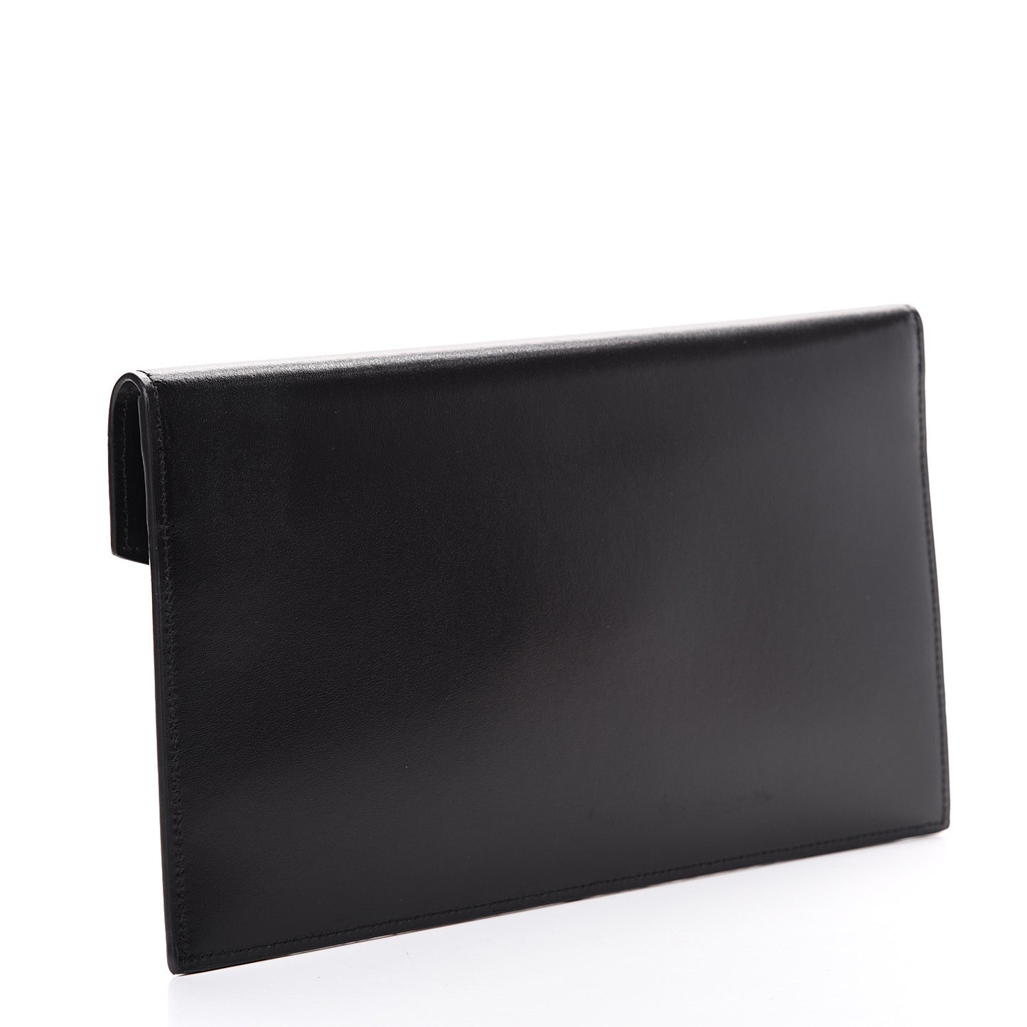 Smooth Shiny Calfskin Monogram Uptown Pouch Black