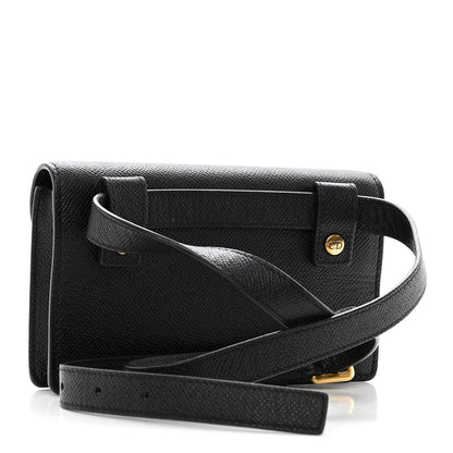 Christian Dior Grained Calfskin Saddle Belt Bag Black 3 of 13