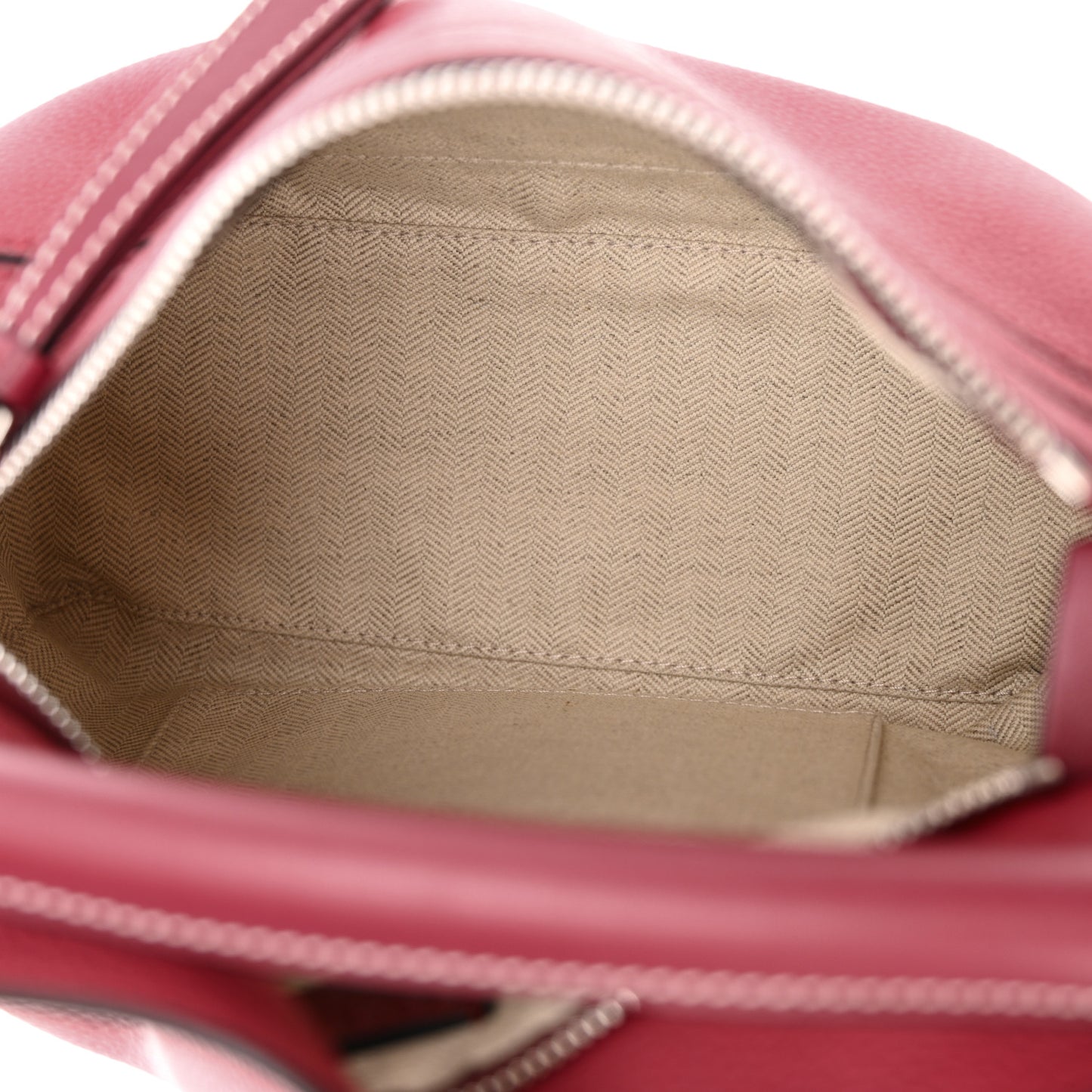 Calfskin Small Puzzle Bag Raspberry