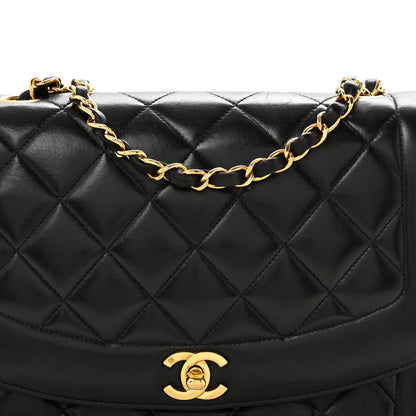 Chanel Lambskin Quilted Medium Single Flap Black 9 of 16