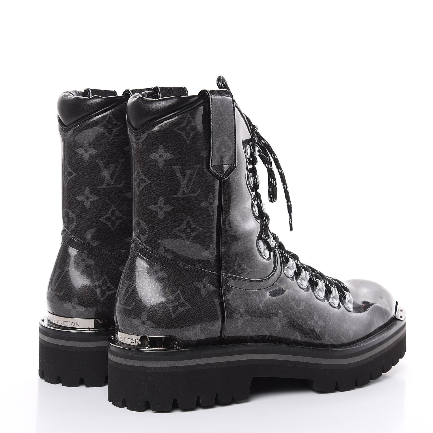 Louis Vuitton Monogram Eclipse Glaze Mens Outland Ankle Boots 9 4 of 7