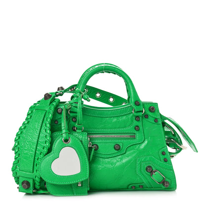 Balenciaga Agneau Arena Neo Cagole Handbag XS Vivid Green 1 of 11