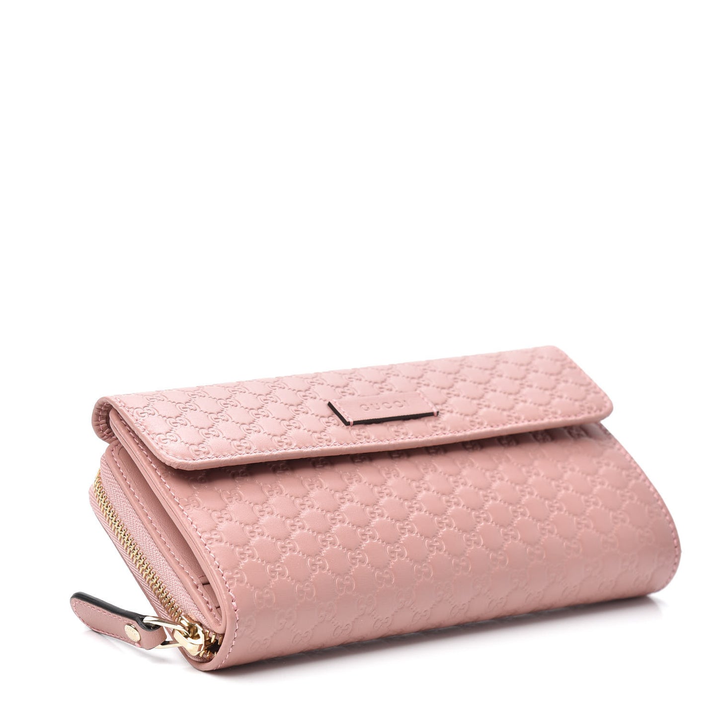 Soft Microguccissima Continental Zip Wallet Soft Pink