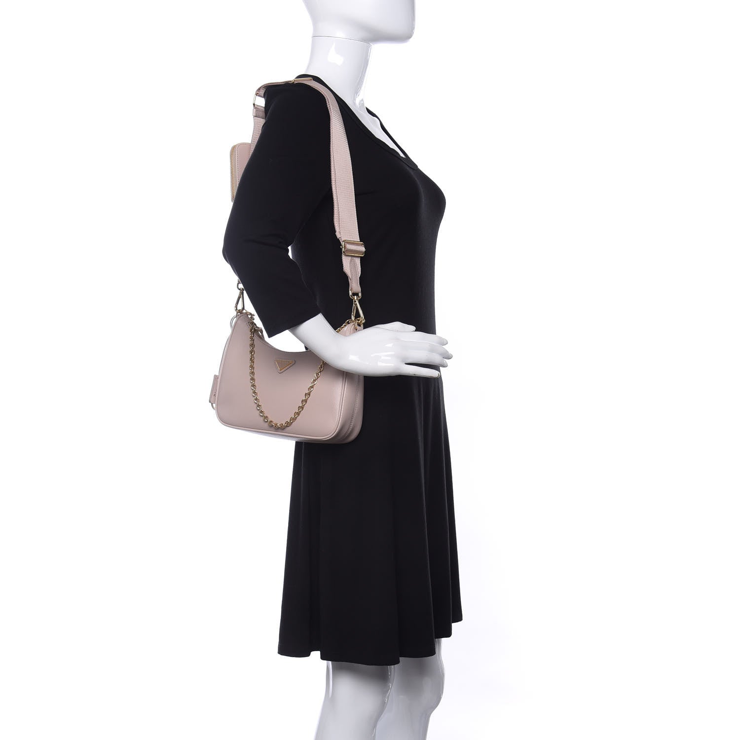 Prada Saffiano Re-Edition 2005 Shoulder Bag Ninfea 2 of 10