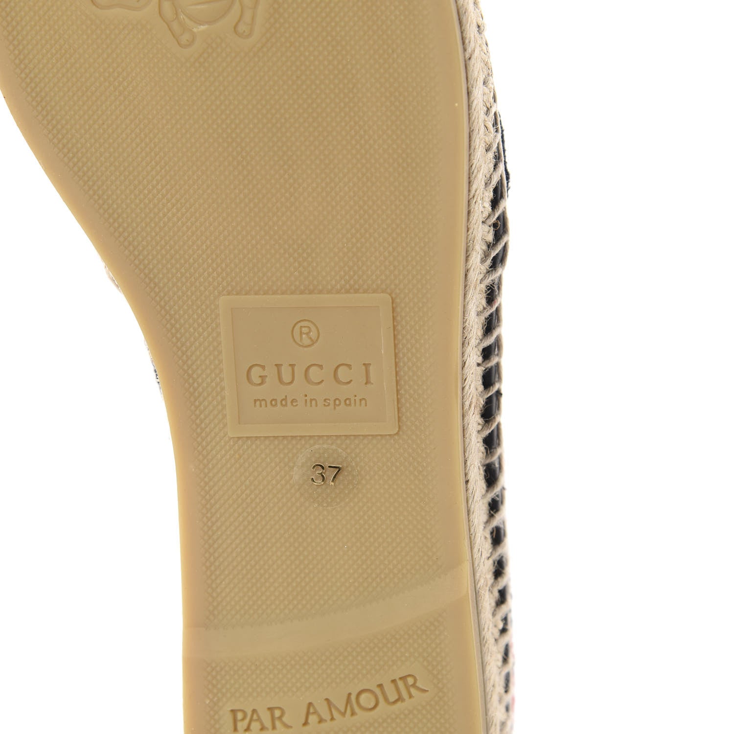 Gucci Terry Cloth GG Monogram Espadrilles 37 Blue Red 7 of 11
