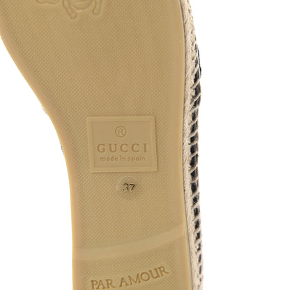 Gucci Terry Cloth GG Monogram Espadrilles 37 Blue Red 7 of 11