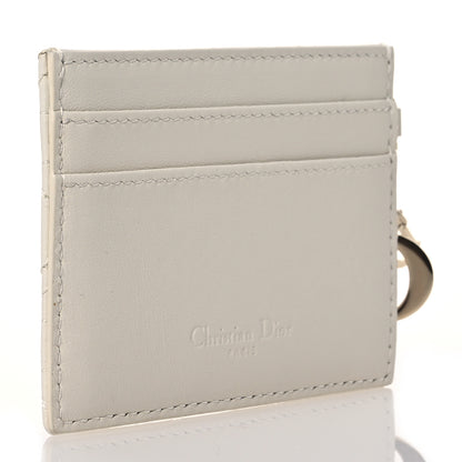 Christian Dior Lambskin Cannage DiorAmour Lady Dior Card Holder White 3 of 12