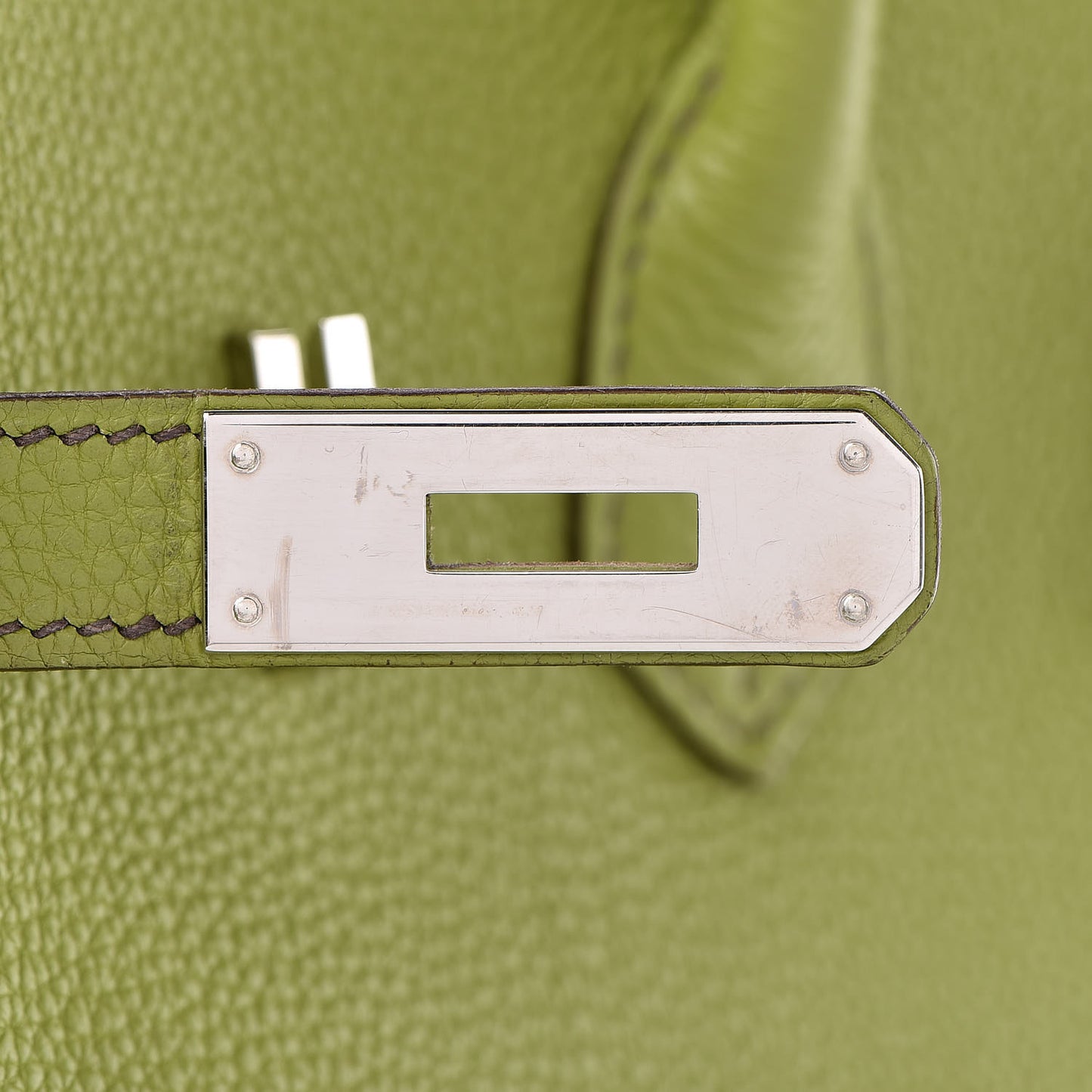 Togo Birkin 35 Vert Anis