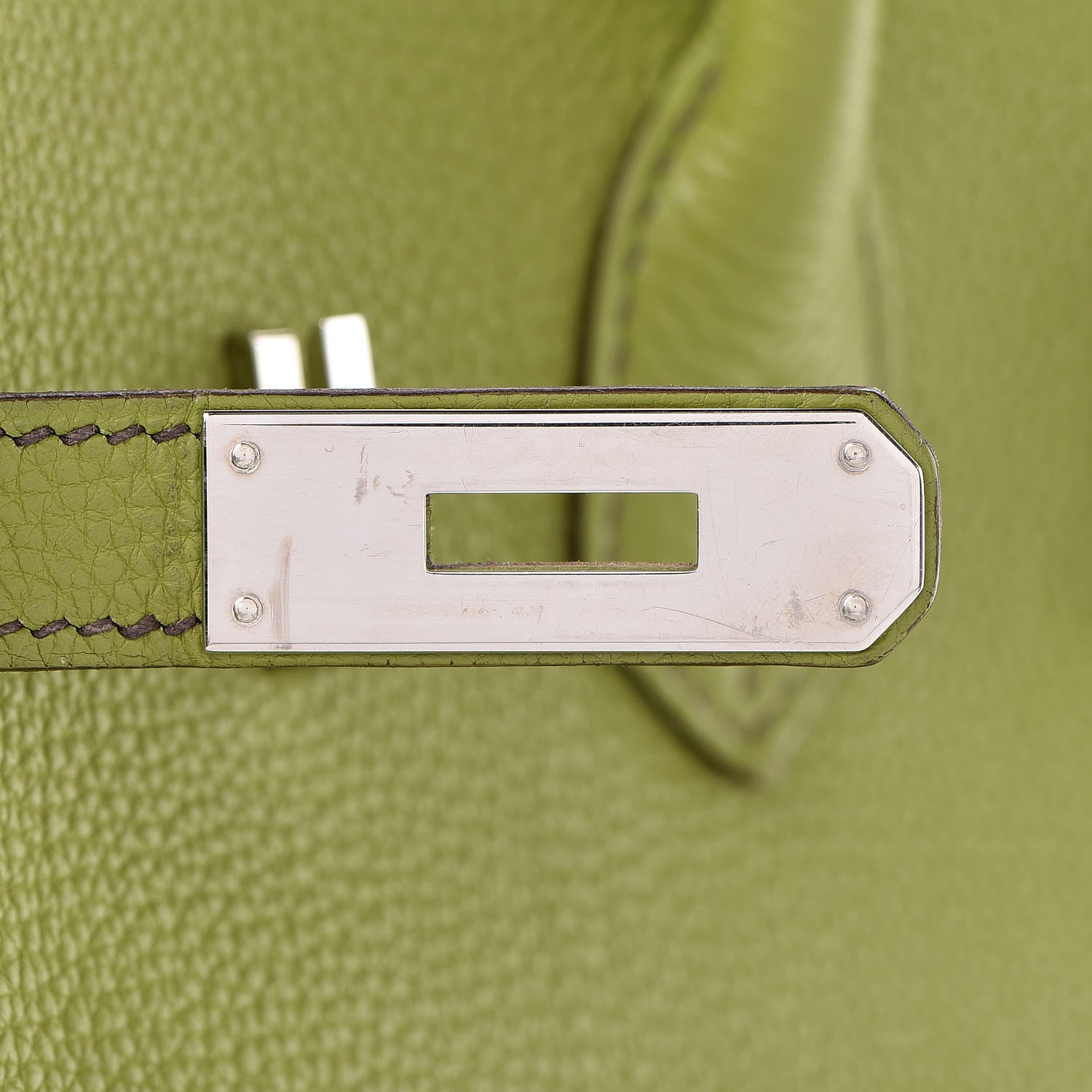 Hermes Togo Birkin 35 Vert Anis 27 of 53