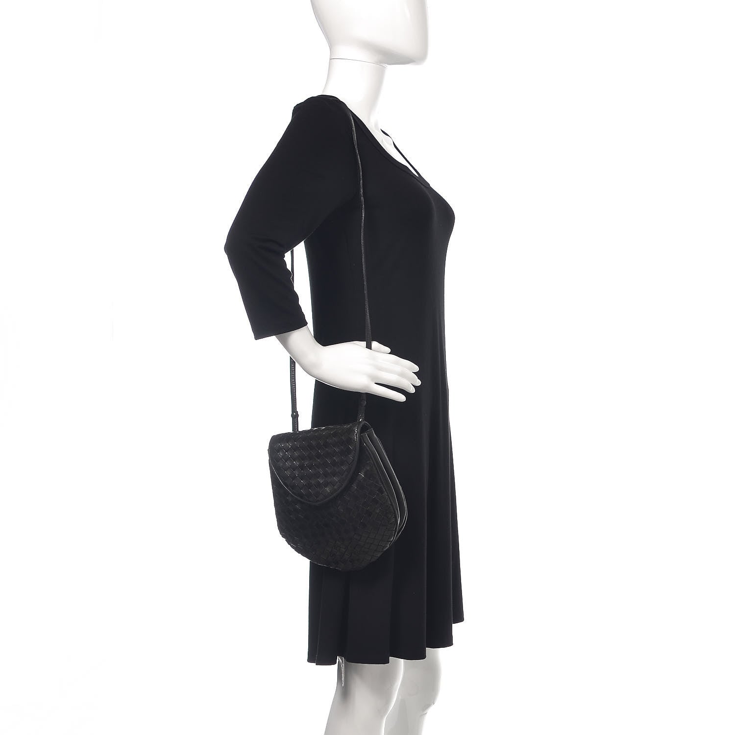Bottega Veneta Nappa Intrecciato Crossbody Black 2 of 16