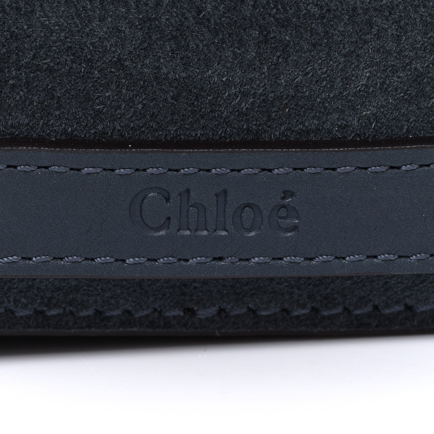 Chloe Calfskin Suede Medium Pixie Shoulder Bag Silver Blue 8 of 10