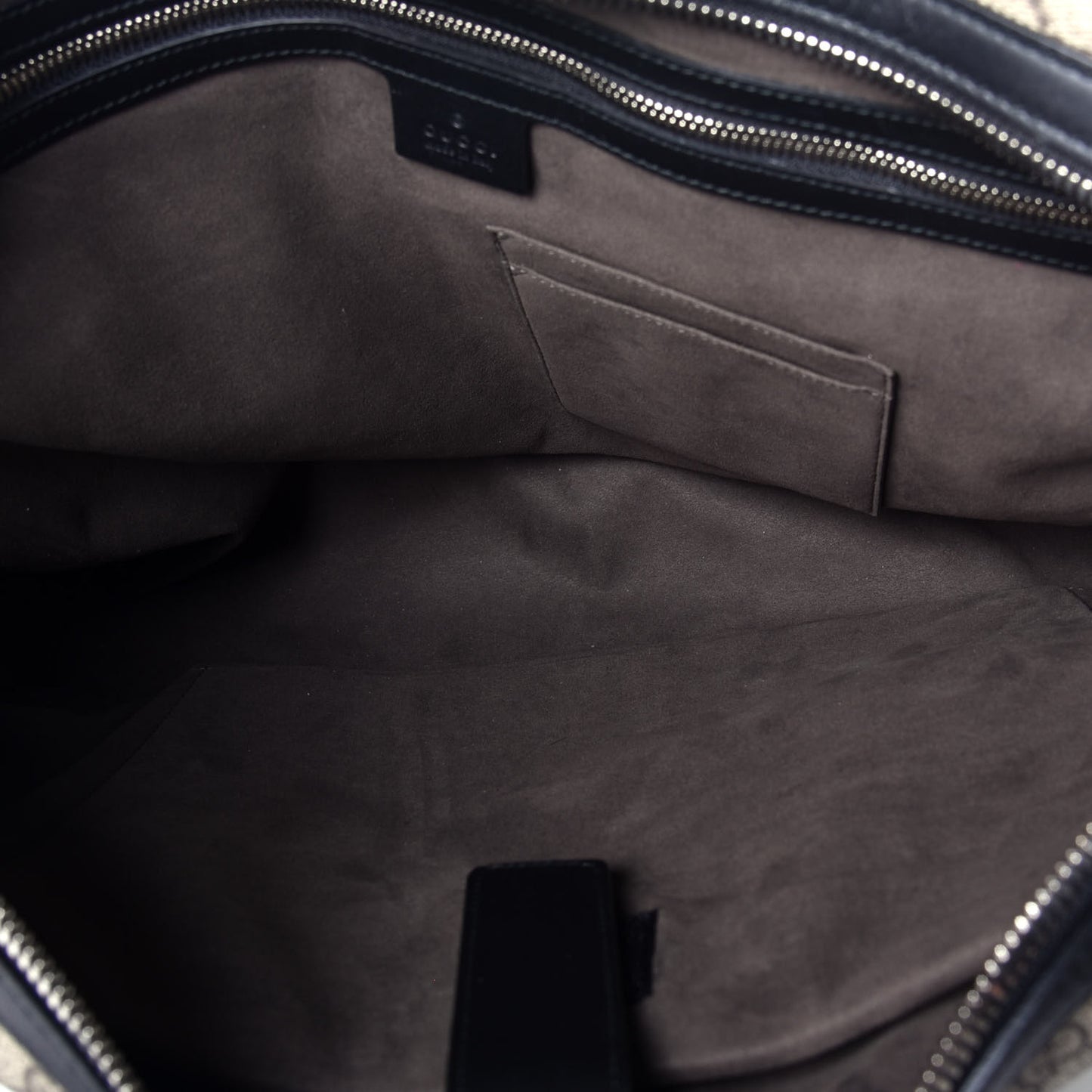 GG Supreme Monogram Eden Briefcase Black