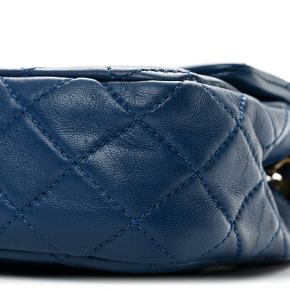 Chanel Lambskin Quilted Pearl Crush Mini Rectangular Flap Blue 10 of 13