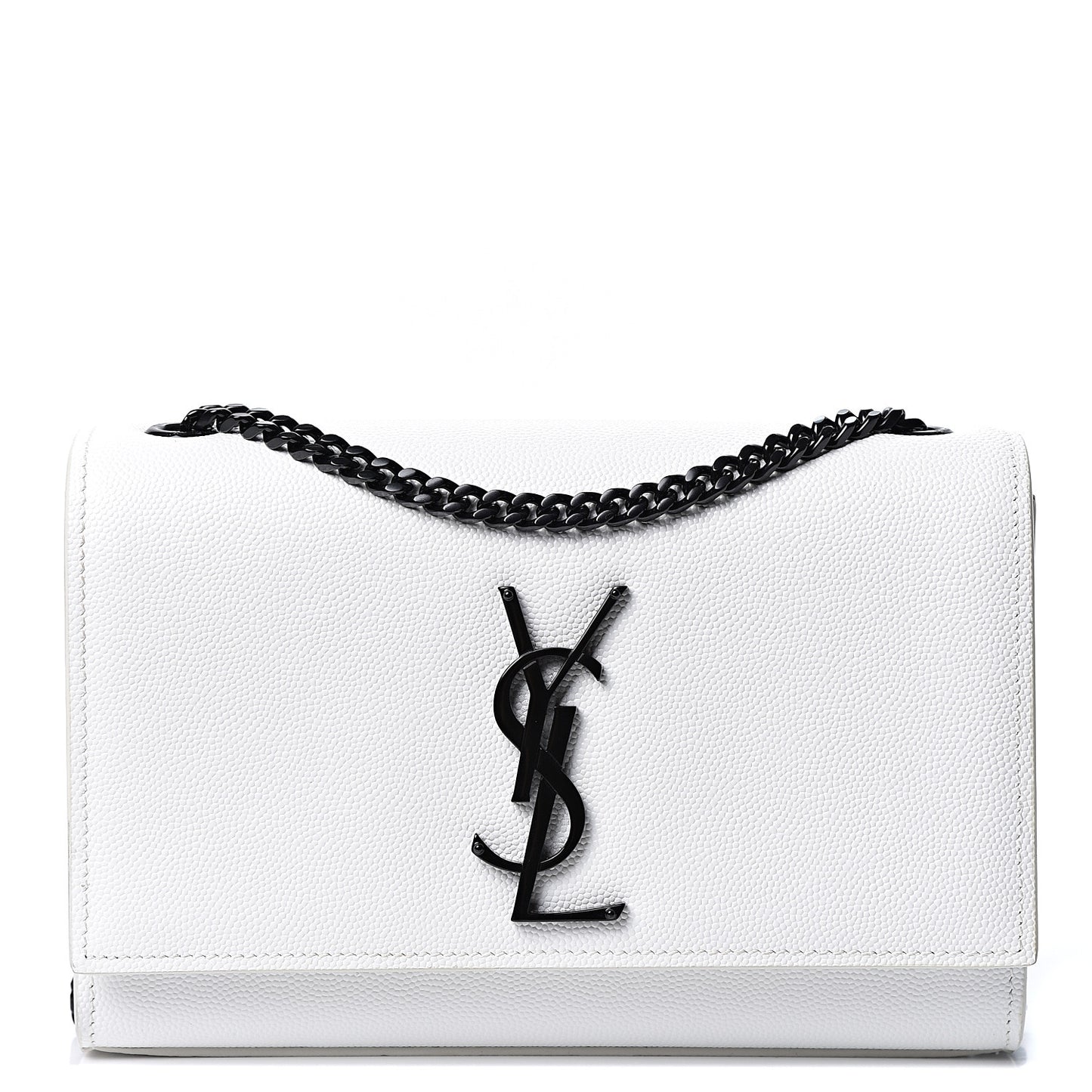 Grain De Poudre Small Monogram Kate Satchel Porcellana Black