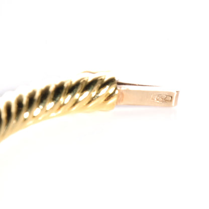 David Yurman 18k Yellow Gold Ruby And Diamond Bangle 6 of 6