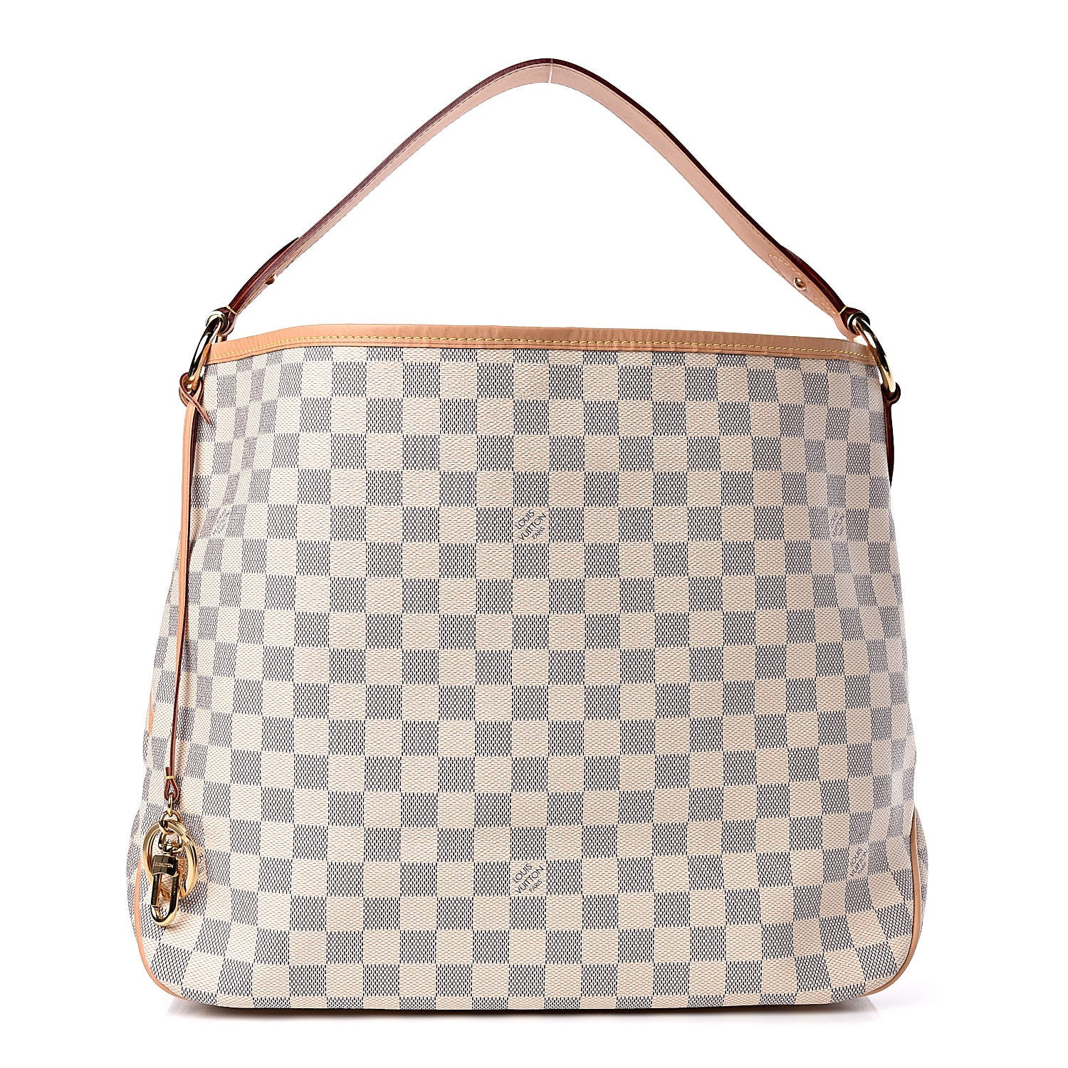 Louis Vuitton Damier Azur Delightful MM Rose Ballerine 1 of 11
