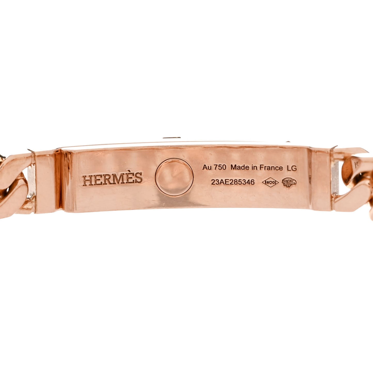 18K Rose Gold Diamond PM Kelly Chaine Bracelet LG