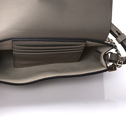 Chloe Suede Calfskin Mini Faye Shoulder Bag Motty Grey 5 of 9