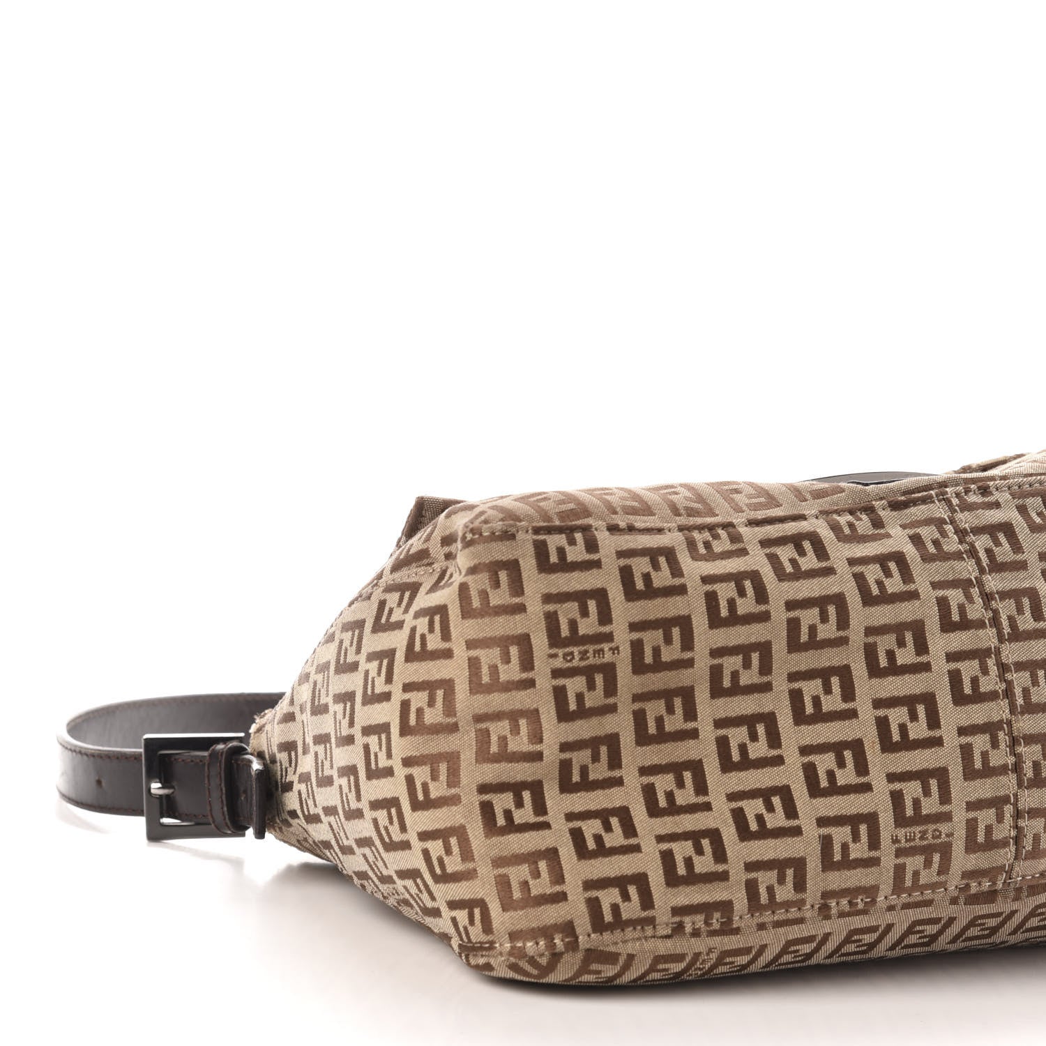 Fendi Zucchino Cuoio Mama Baguette Mogano Panna Testa di Moro 9 of 14