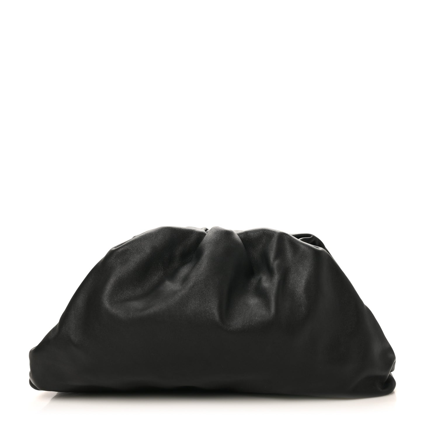 Smooth Butter Calf The Pouch Oversized Clutch Black