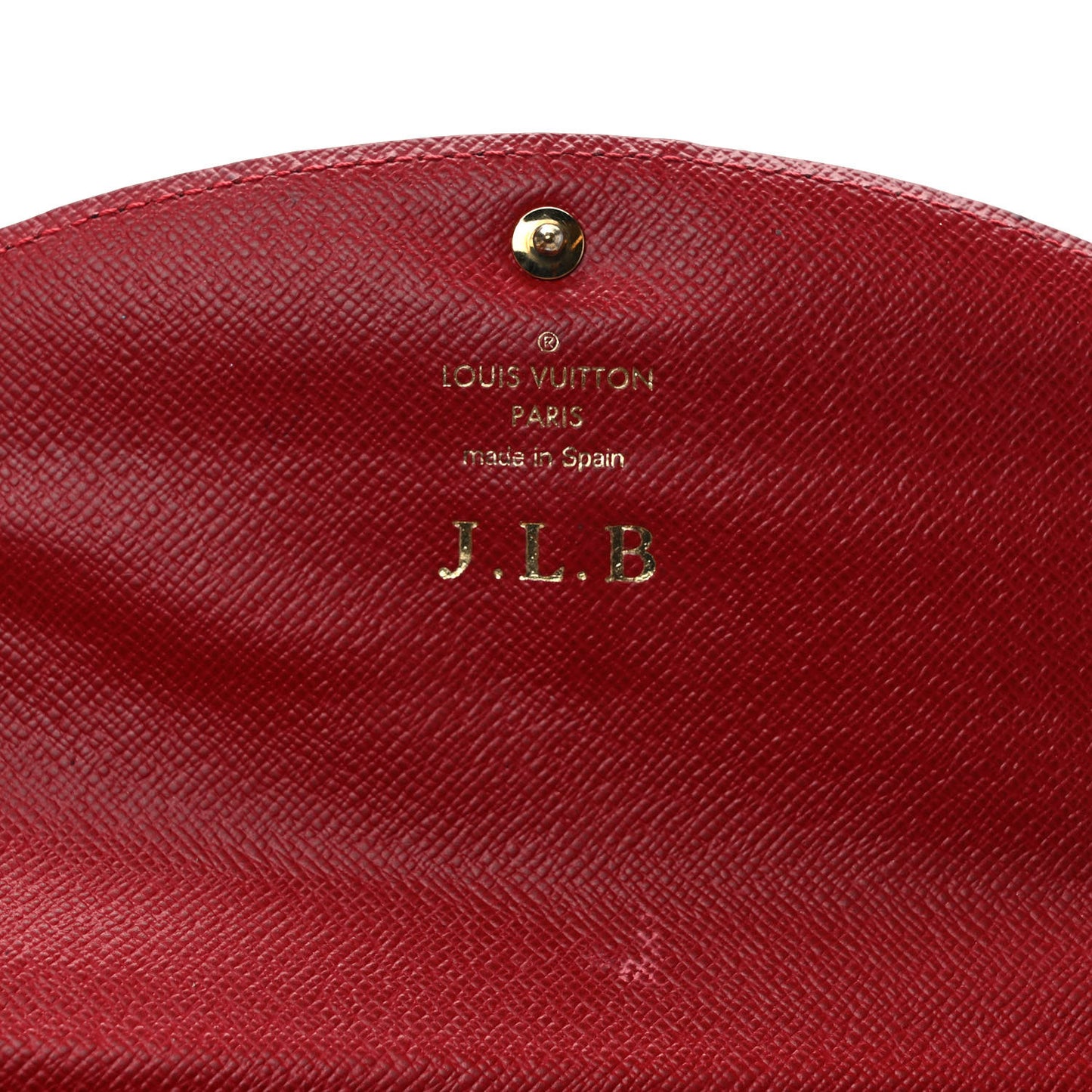 Damier Ebene Caissa Wallet Cherry