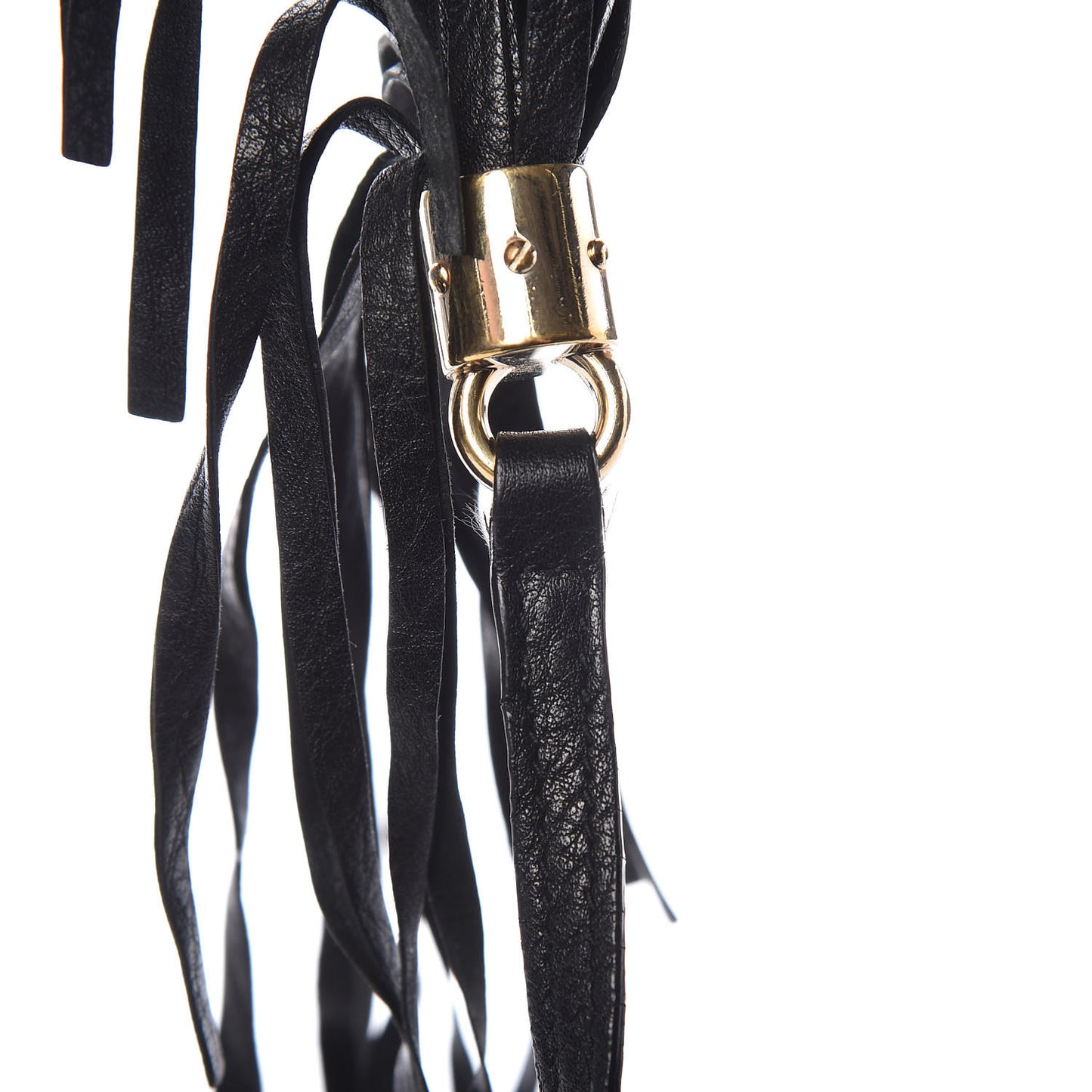 Pebbled Calfskin Small Soho Flap Crossbody Black