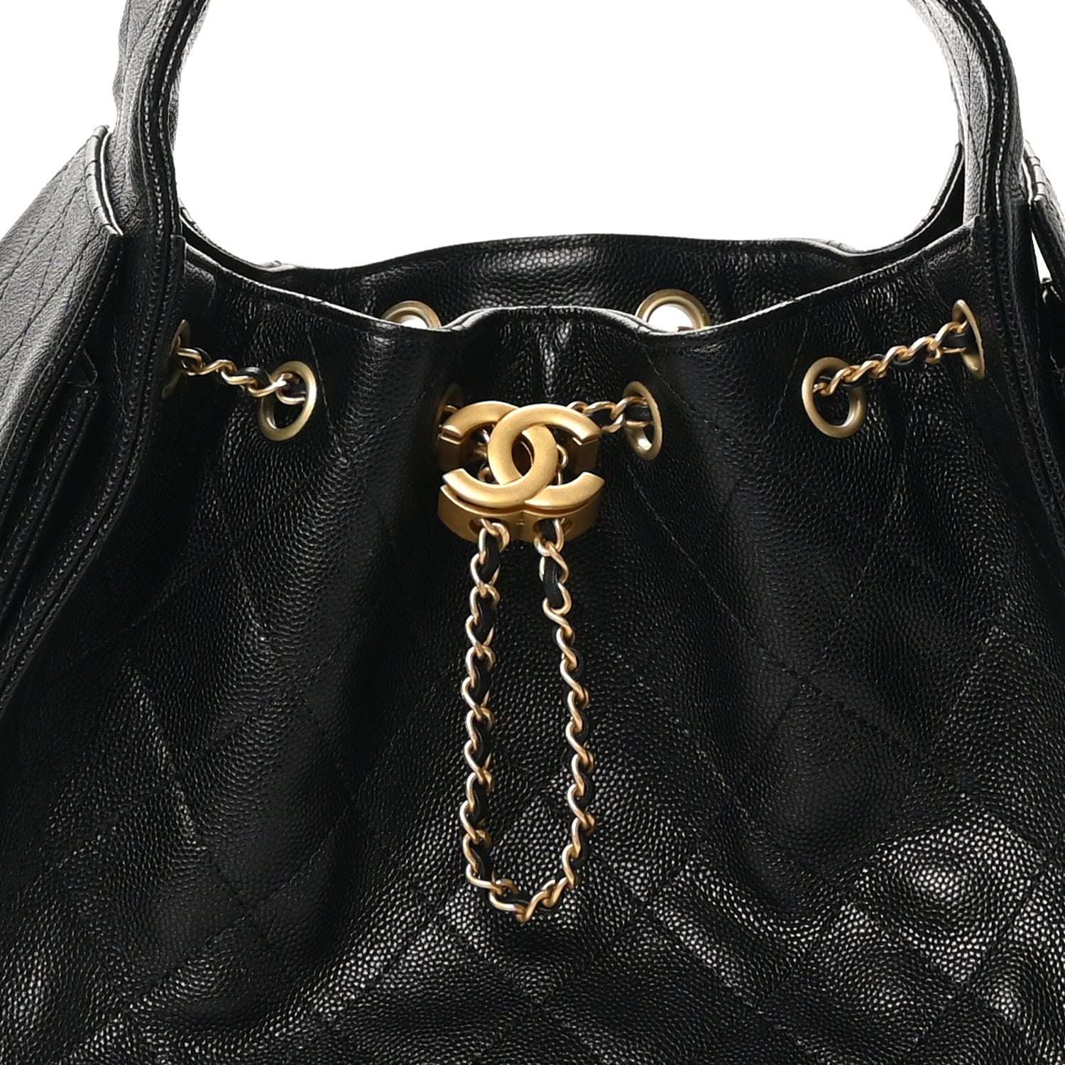 Chanel Caviar Quilted Small Chanel 25 Handbag Black 8 of 11