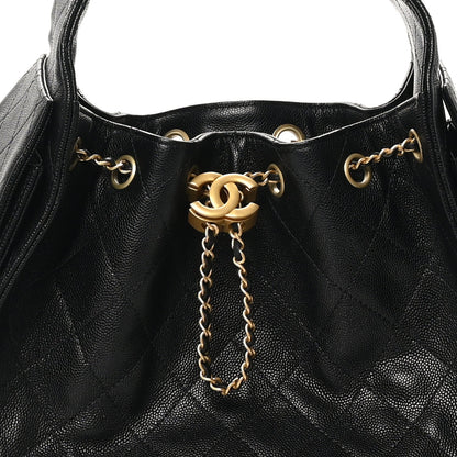 Chanel Caviar Quilted Small Chanel 25 Handbag Black 8 of 11