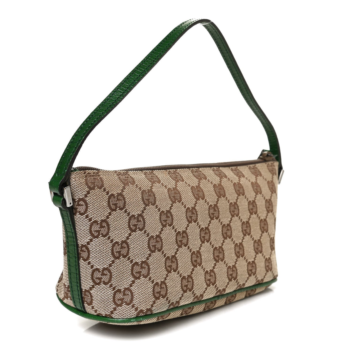 Gucci Monogram Boat Pochette Green 2 of 12