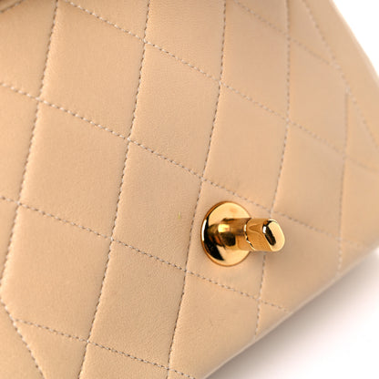 Chanel Lambskin Quilted Mini Square Flap Beige 22 of 26