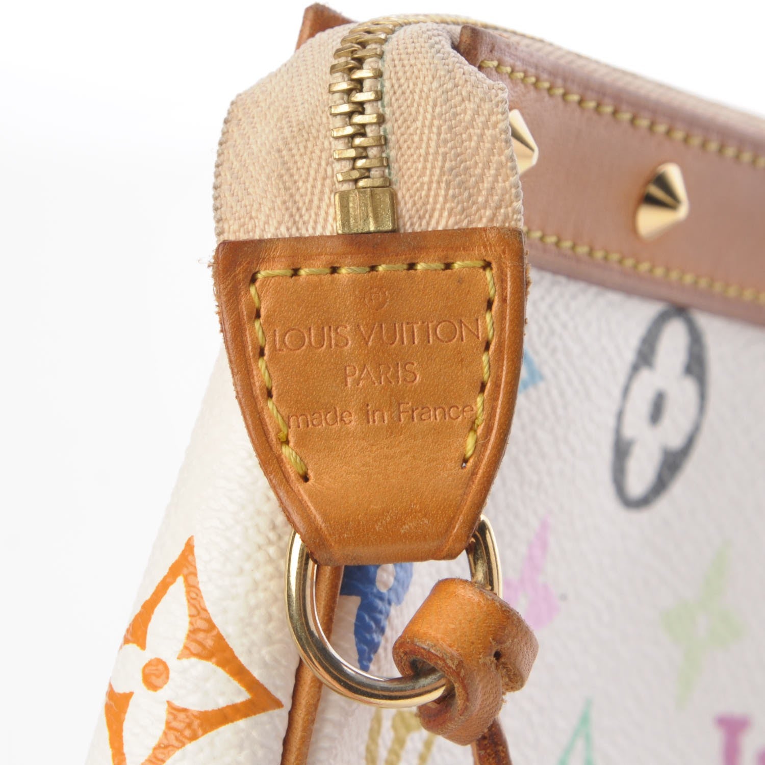 Louis Vuitton Monogram Multicolor Pochette Accessories White 6 of 10