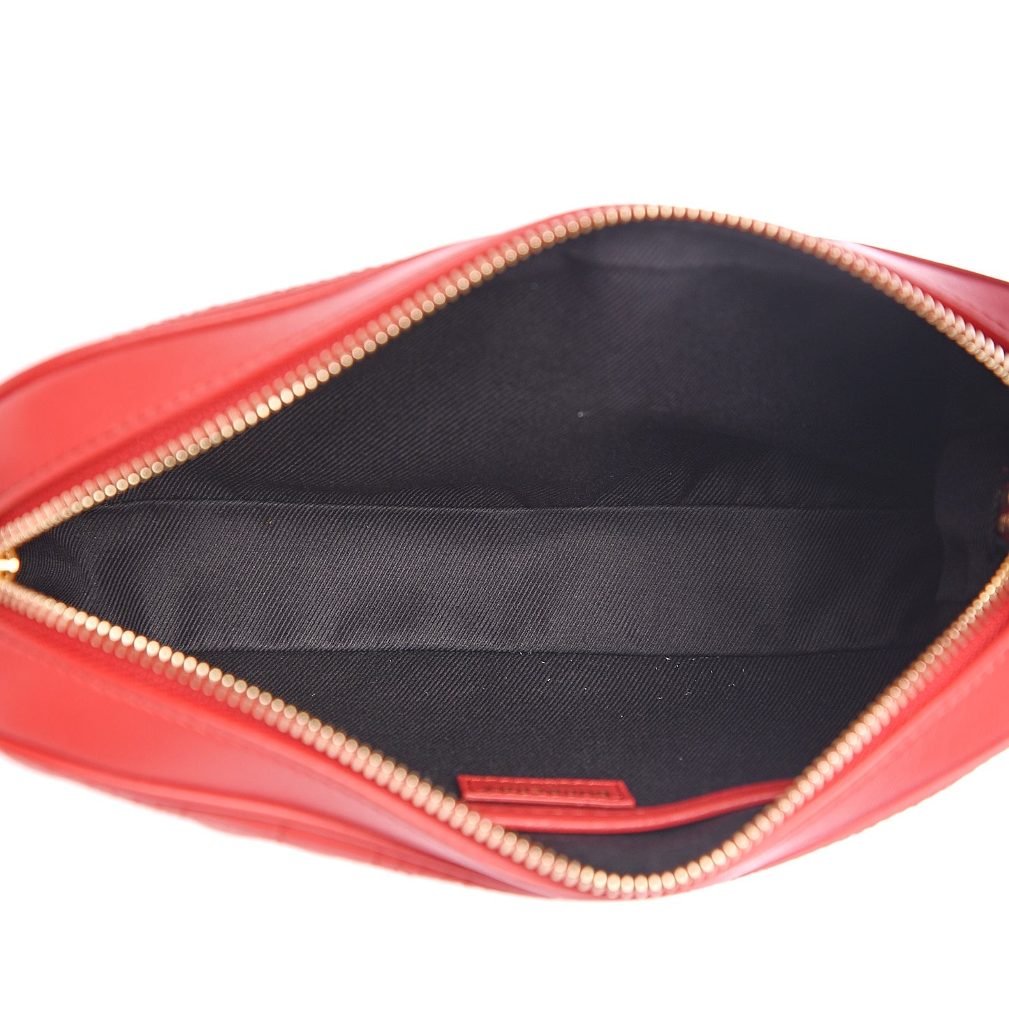 Lambskin Quilted Camera Bag Bright Red