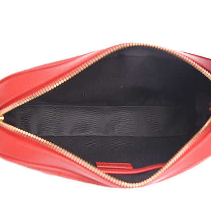 Burberry Lambskin Quilted Camera Bag Bright Red 4 of 9
