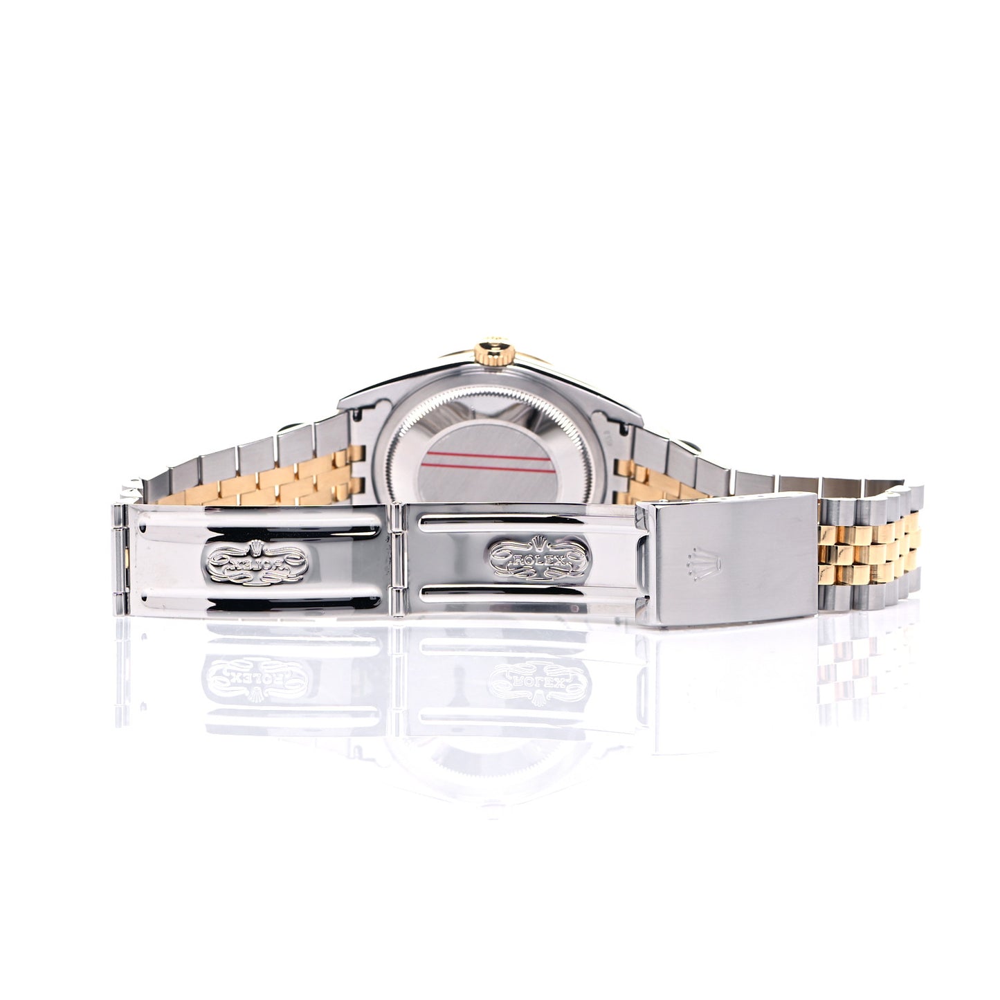 Stainless Steel 18K Yellow Gold Diamond 36mm Oyster Perpetual Datejust Watch Champagne 16233