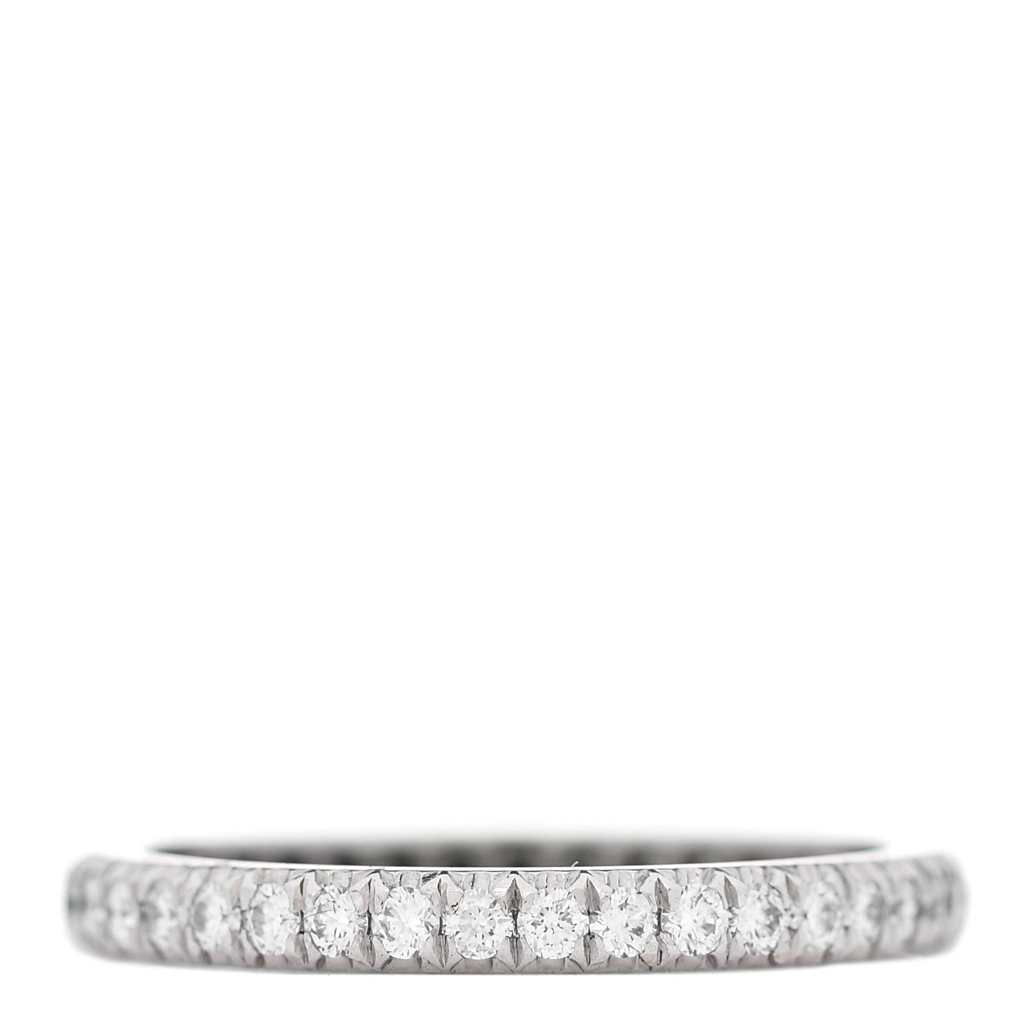 Tiffany Platinum Diamond .34ctw Soleste Eternity Band Ring 47 4 3 of 5