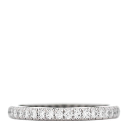 Tiffany Platinum Diamond .34ctw Soleste Eternity Band Ring 47 4 3 of 5