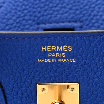 Hermes Togo Birkin 25 Bleu Royal 6 of 11