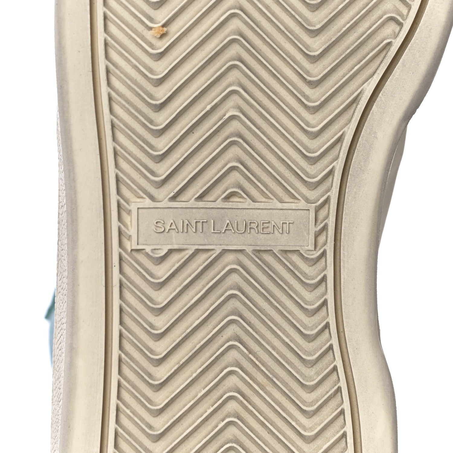 Saint Laurent Calfskin Mid Top Sneakers 37 Green 7 of 15