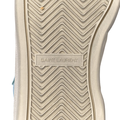Saint Laurent Calfskin Mid Top Sneakers 37 Green 7 of 15